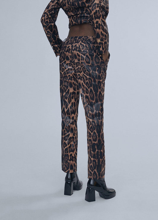 12467018-Animal print trousers-Multi