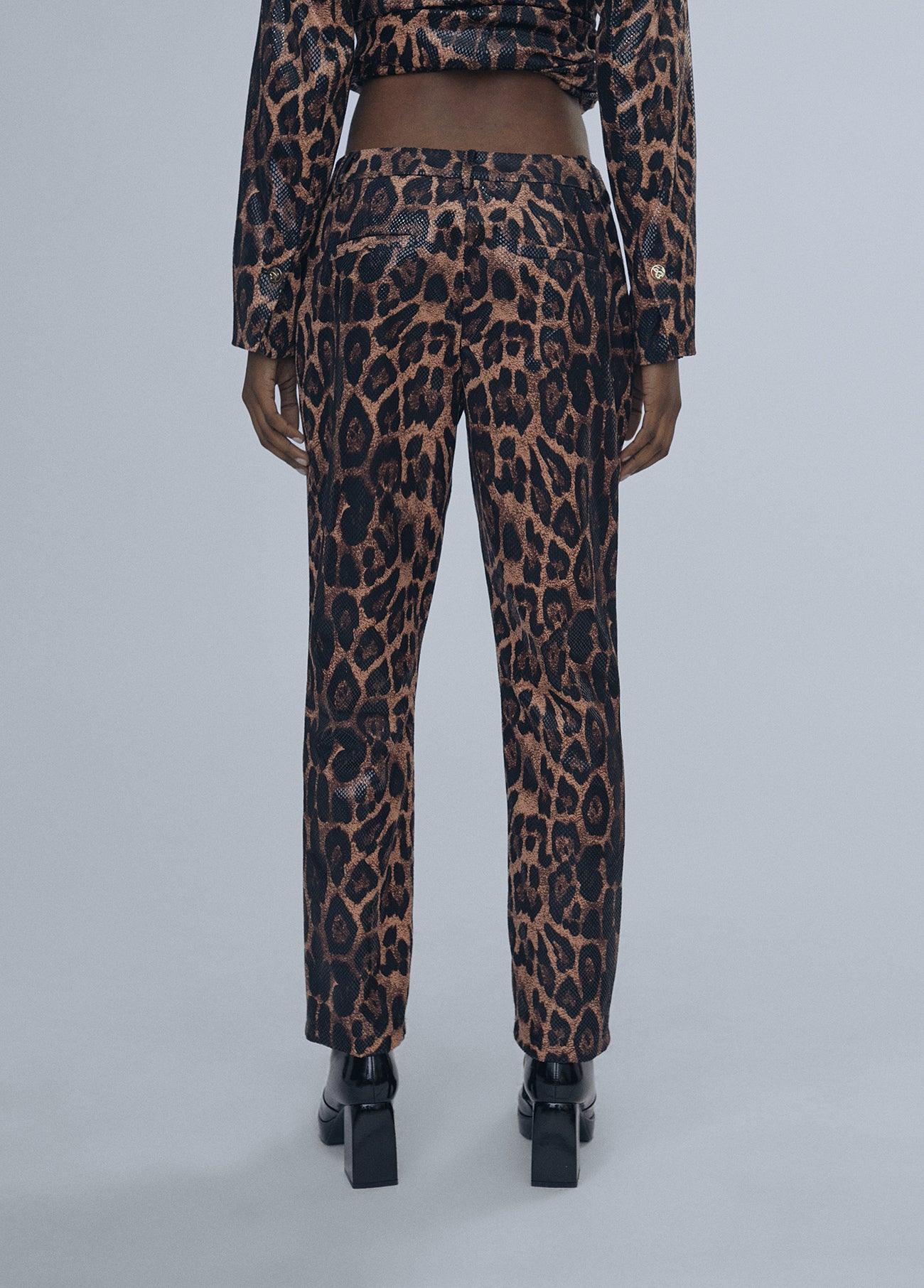 12467018-Animal print trousers-Multi