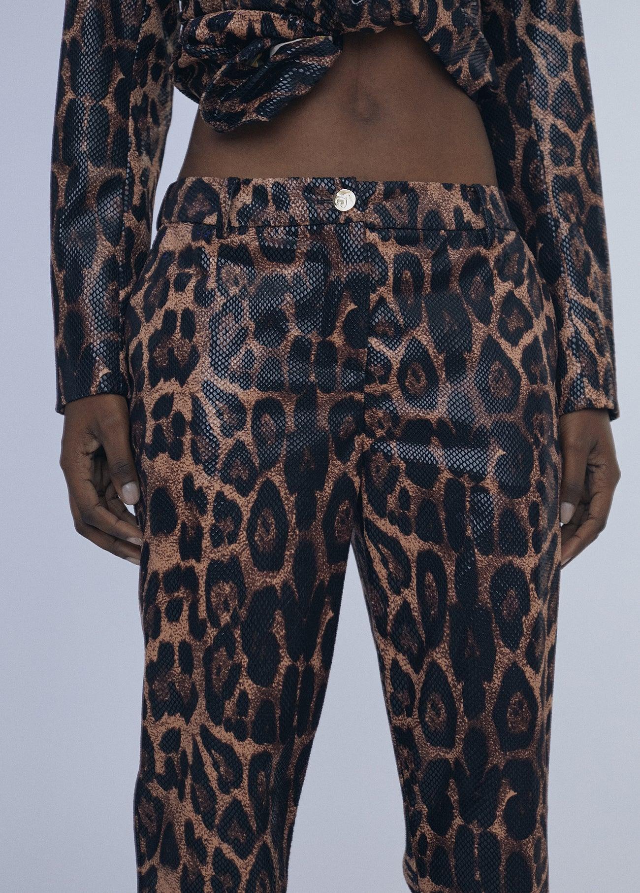 12467018-Animal print trousers-Multi