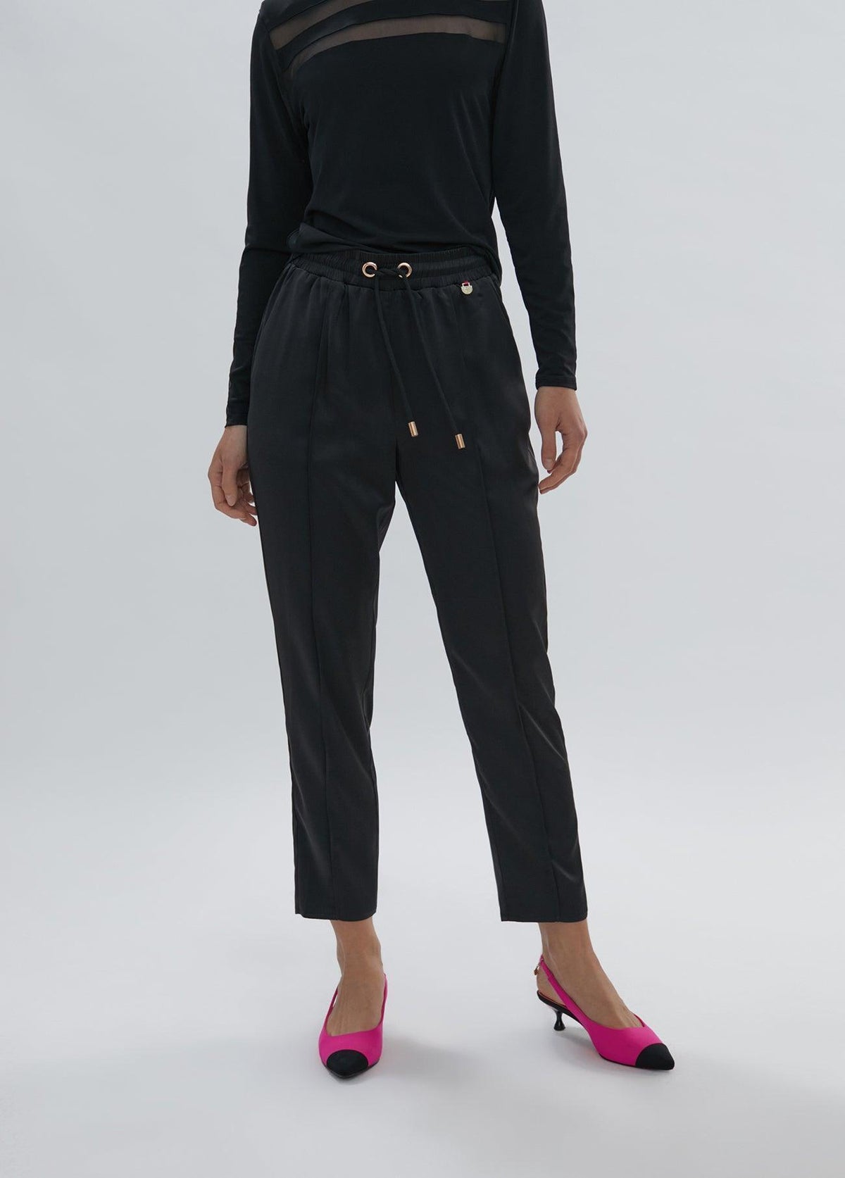 12467030-Basic satin joggers-Black
