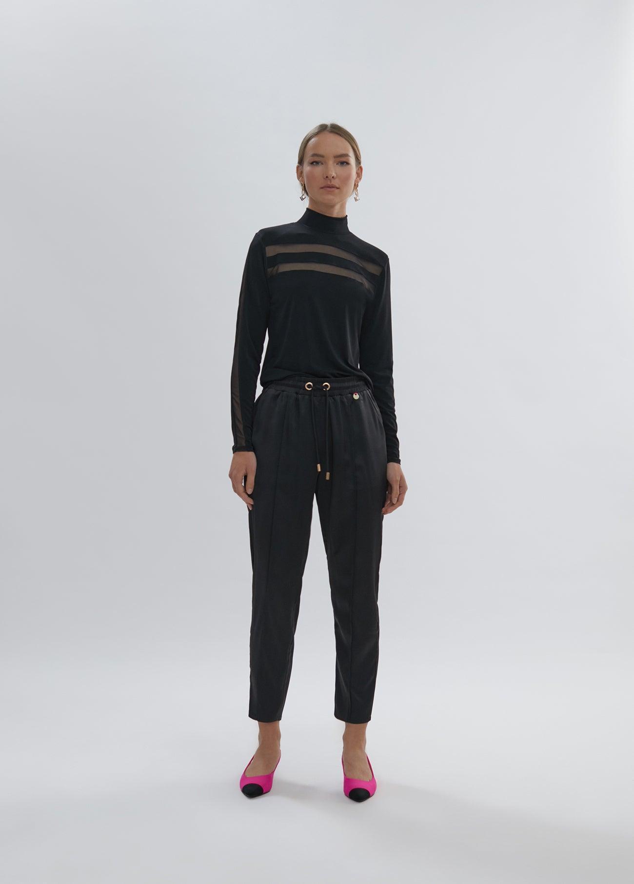 12467030-Basic satin joggers-Black