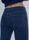 12477003-Jeans with rhinestone detail-Blue