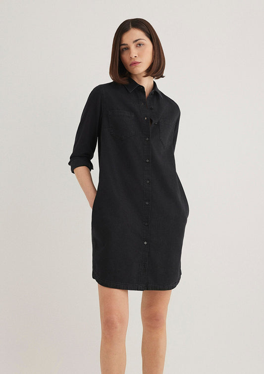 Liz Smoke Denim Jean Dress