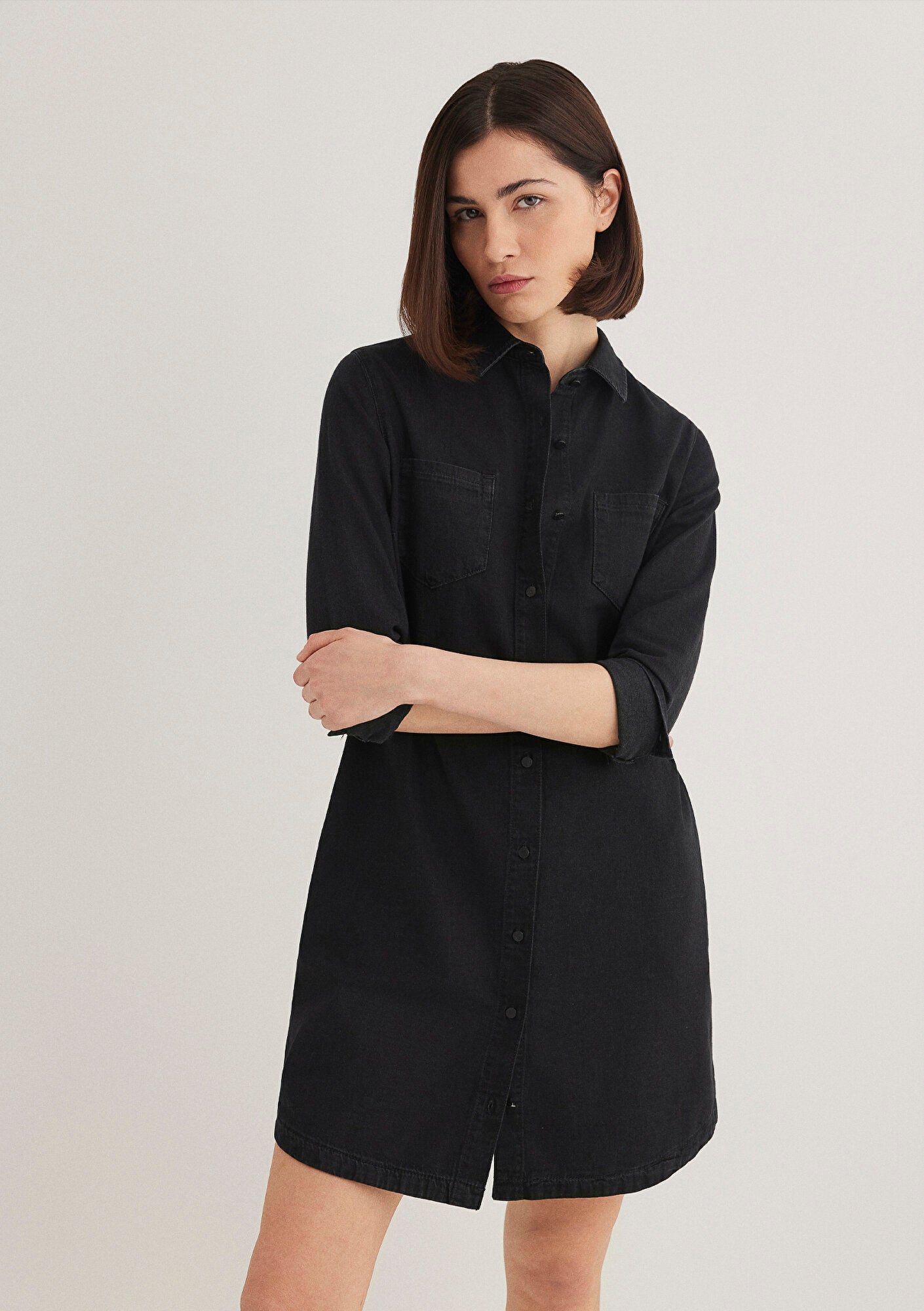 Liz Smoke Denim Jean Dress