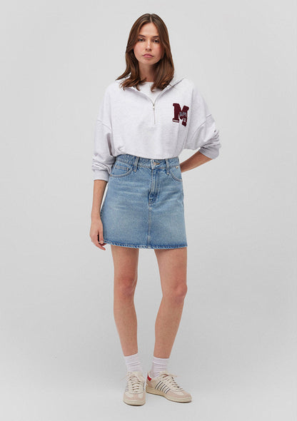 Bailey Shaded Blue Denim Jean Skirt
