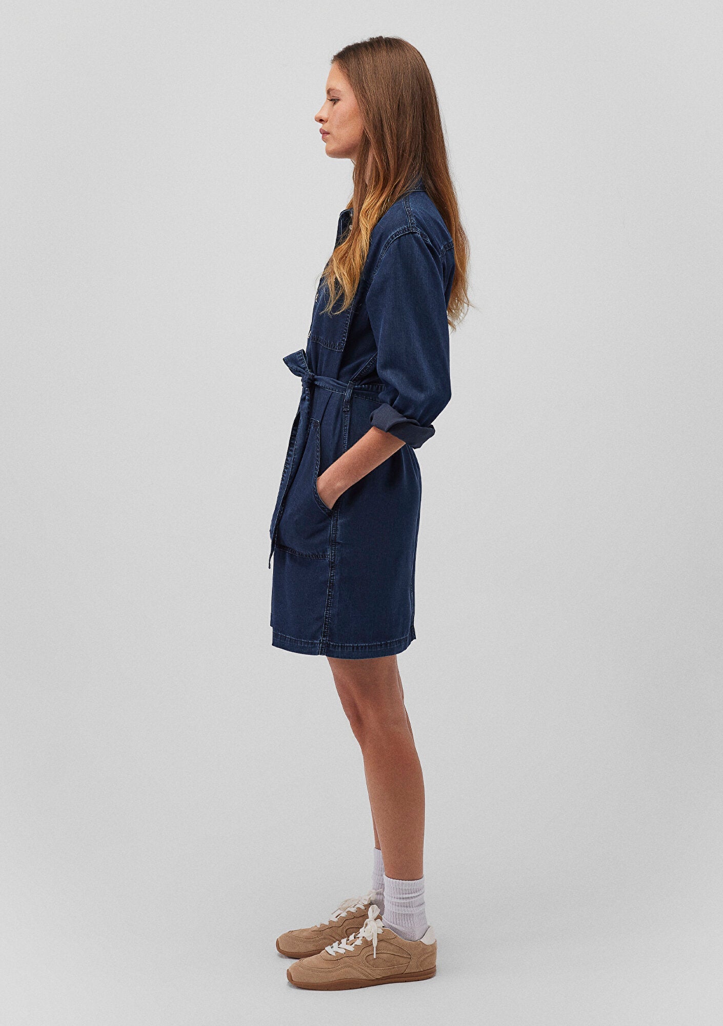 Bridget Ink Gold Jean Dress