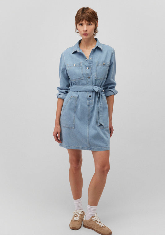 Bridget Light Blue Gold Jean Dress