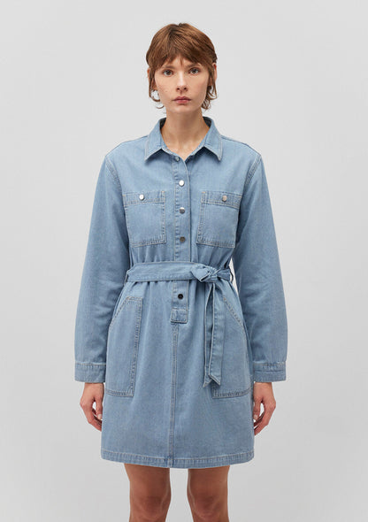 Bridget Light Blue Gold Jean Dress