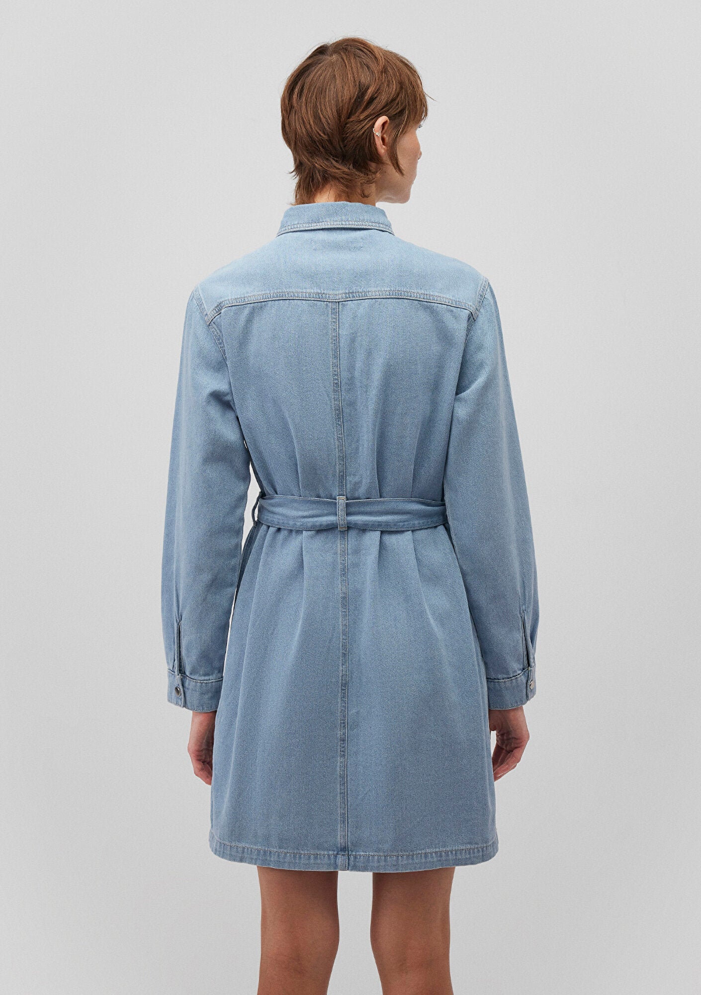 Bridget Light Blue Gold Jean Dress
