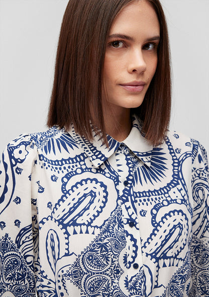 Printed Pleated Dress