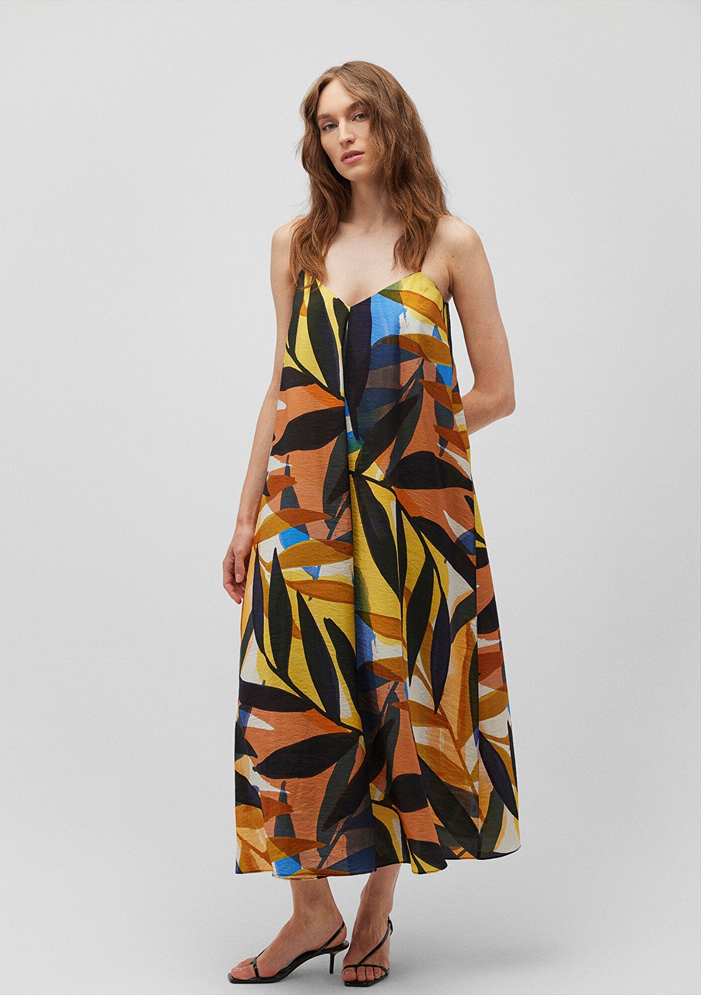 Printed Midi Dress