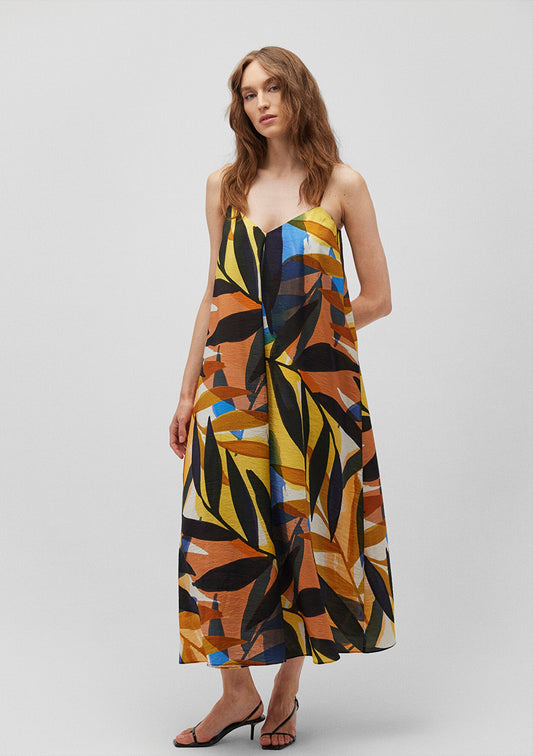 Printed Midi Dress