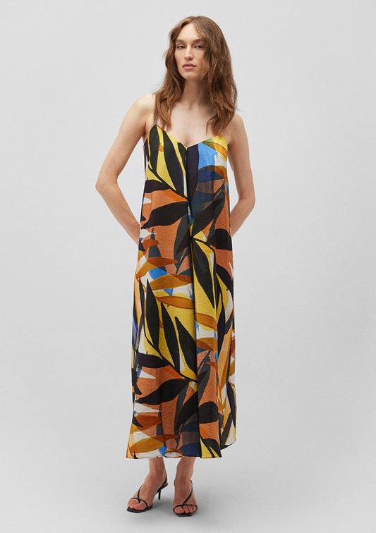 Printed Midi Dress