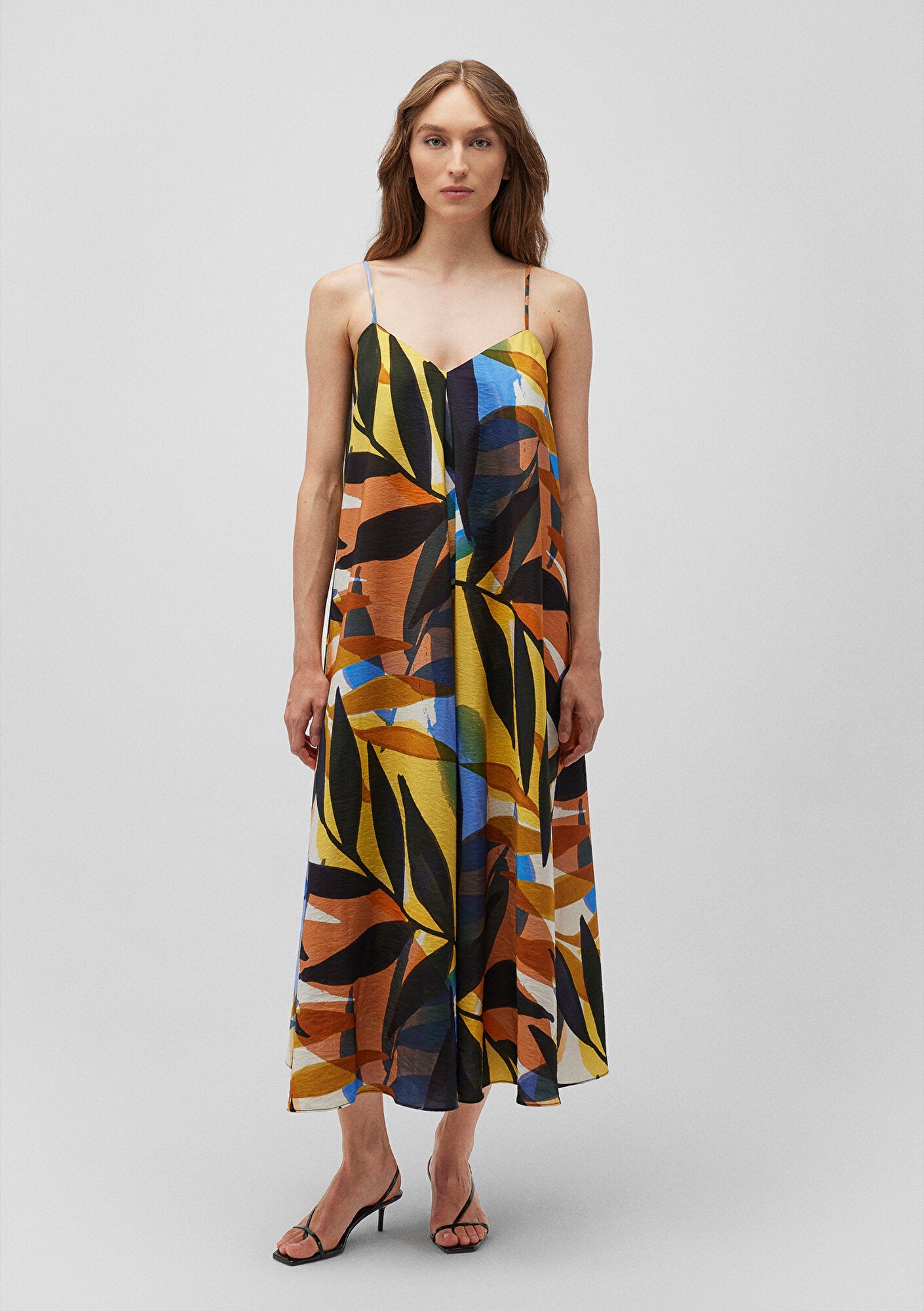 Printed Midi Dress
