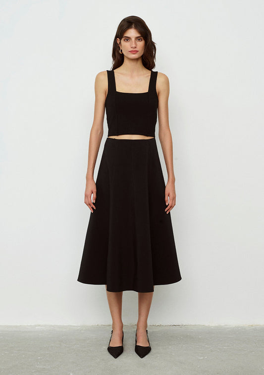 Black Midi Skirt