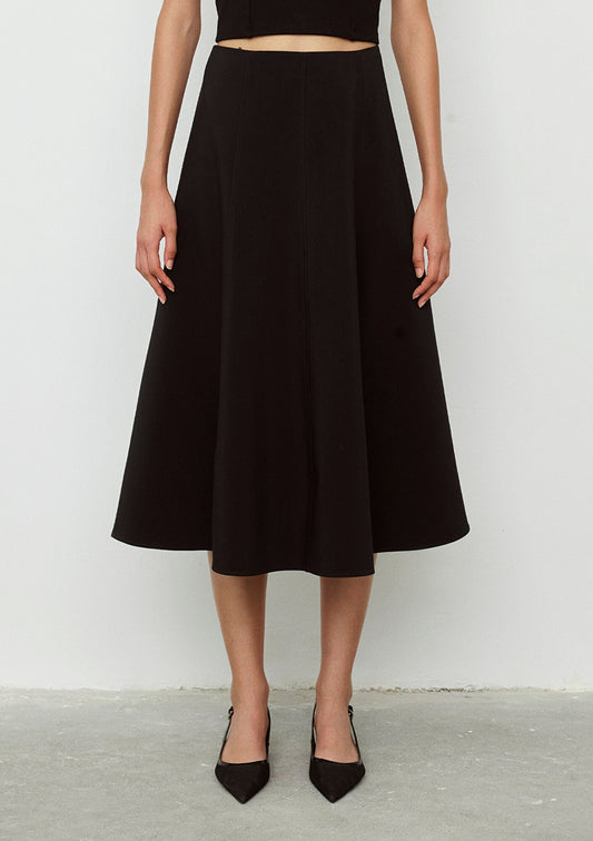 Black Midi Skirt