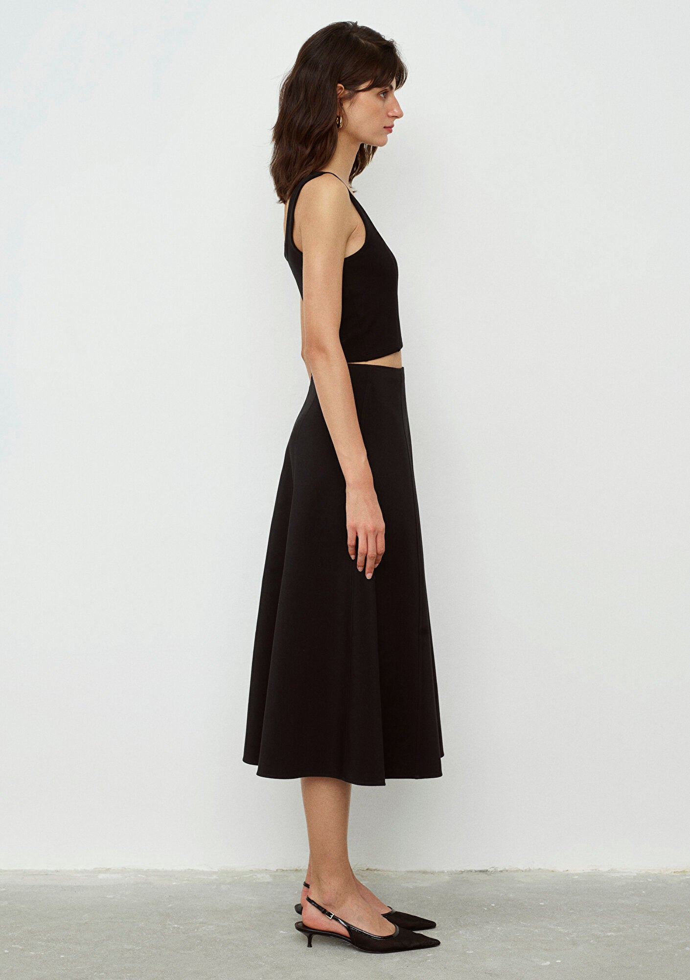 Black Midi Skirt