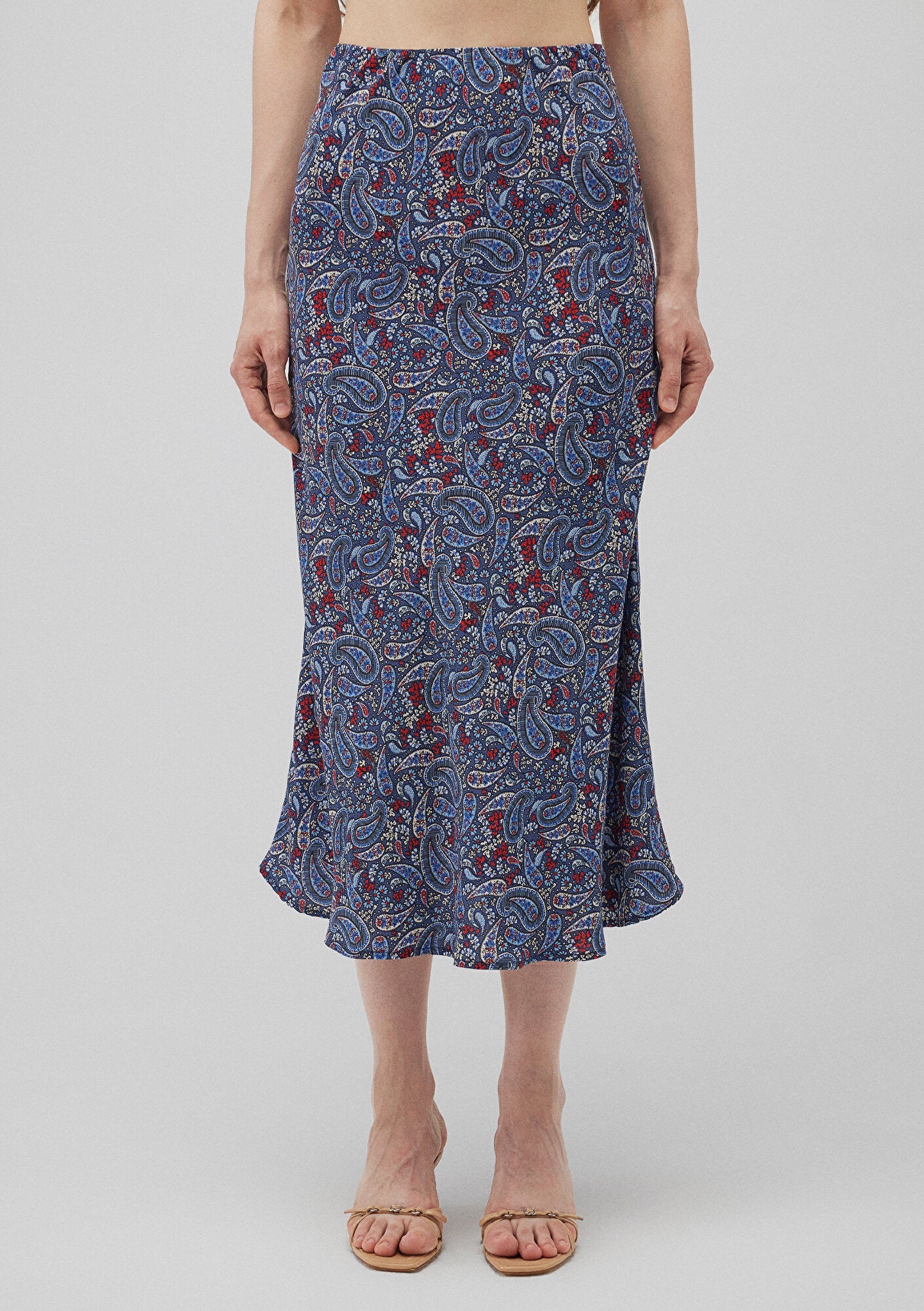 Printed Midi Skirt