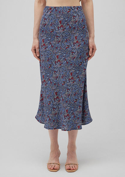 Printed Midi Skirt