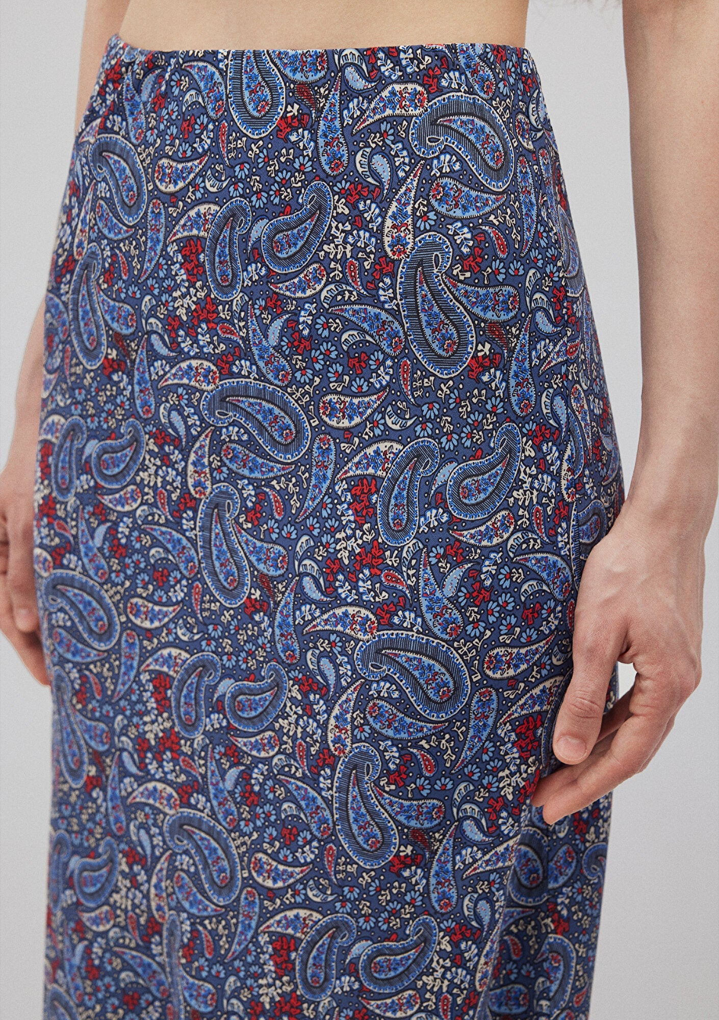 Printed Midi Skirt