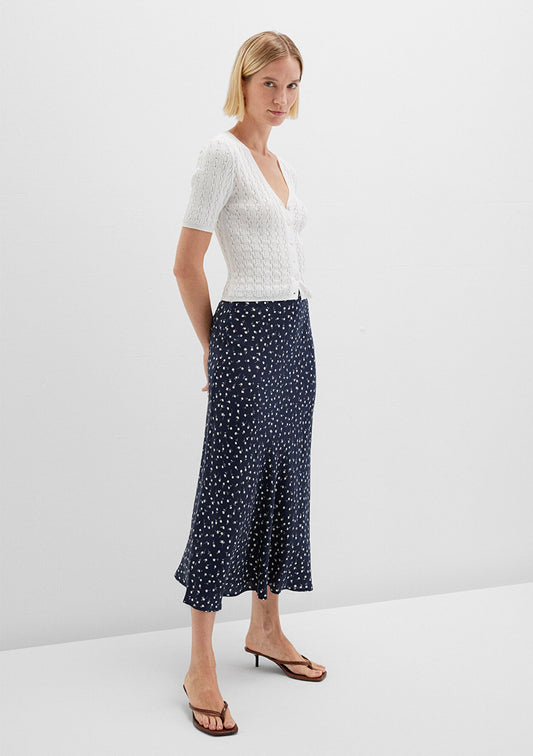Blue Midi Skirt