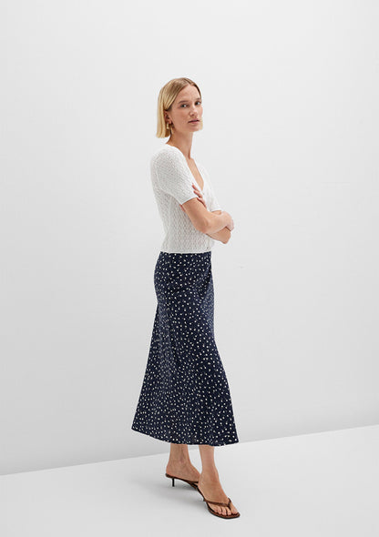 Blue Midi Skirt