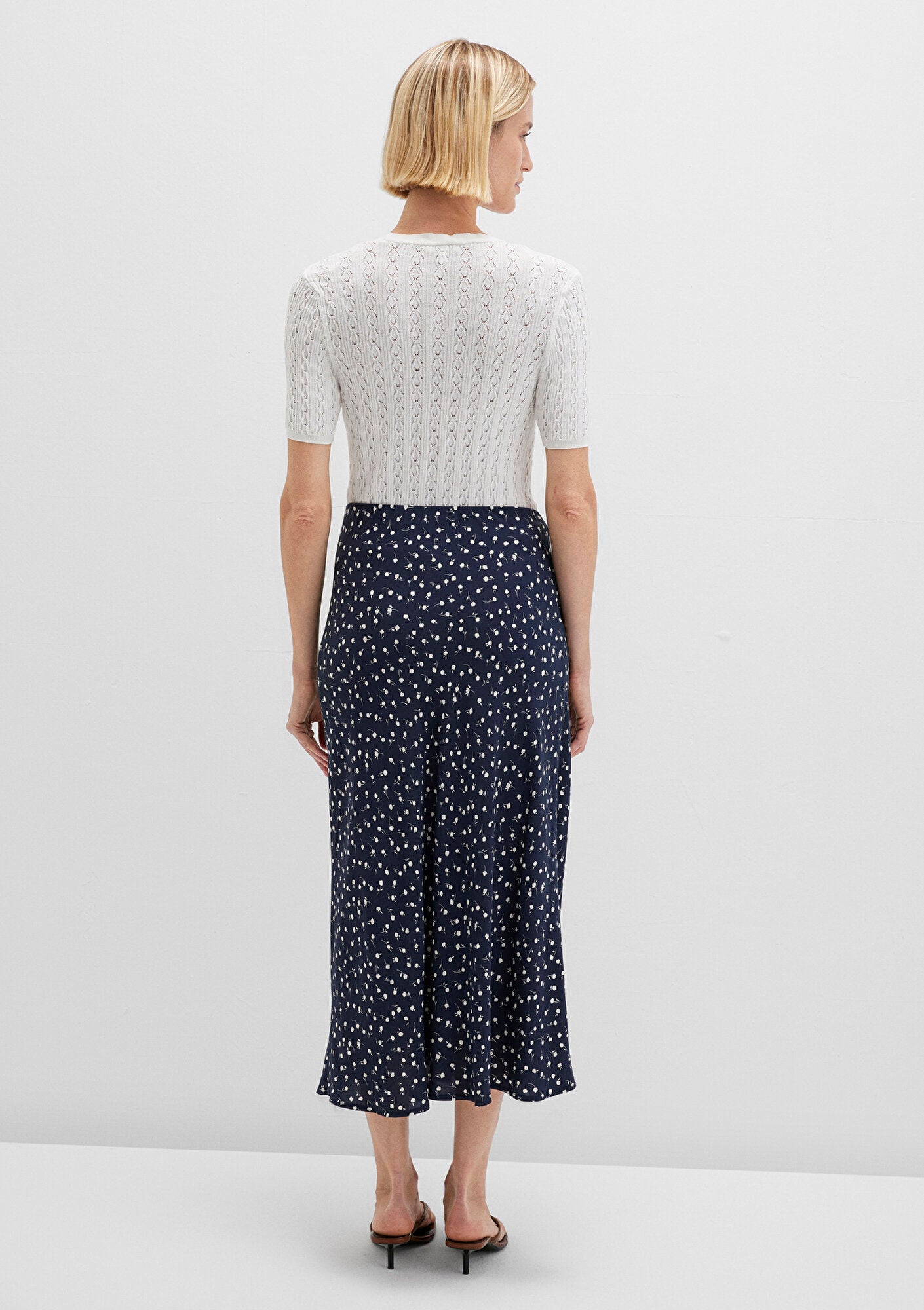 Blue Midi Skirt