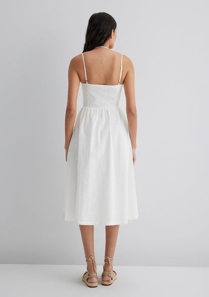 White Midi Dress