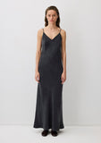 Black Tencel TM Lyocell Strap Dress