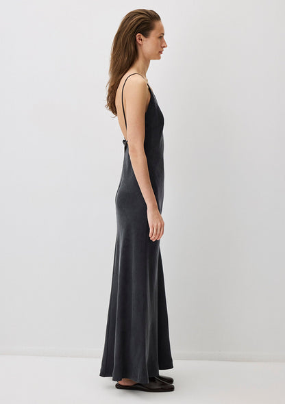 Black Tencel TM Lyocell Strap Dress