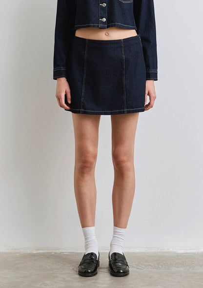 Blue Mini Skirt