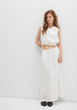 Tencel TM Lyocell Long White Skirt