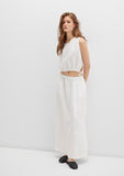 Tencel TM Lyocell Long White Skirt