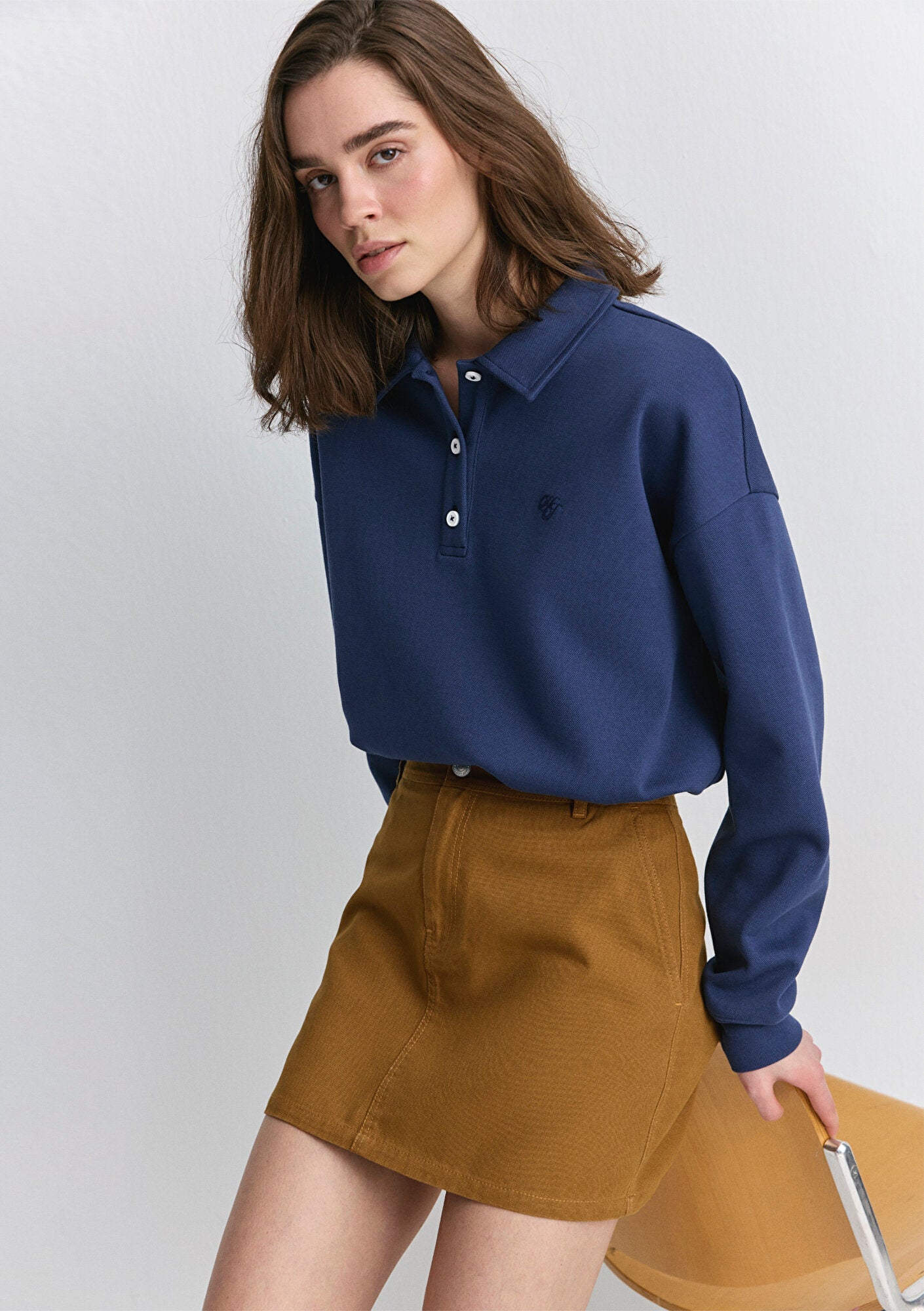 Brown Mini Skirt