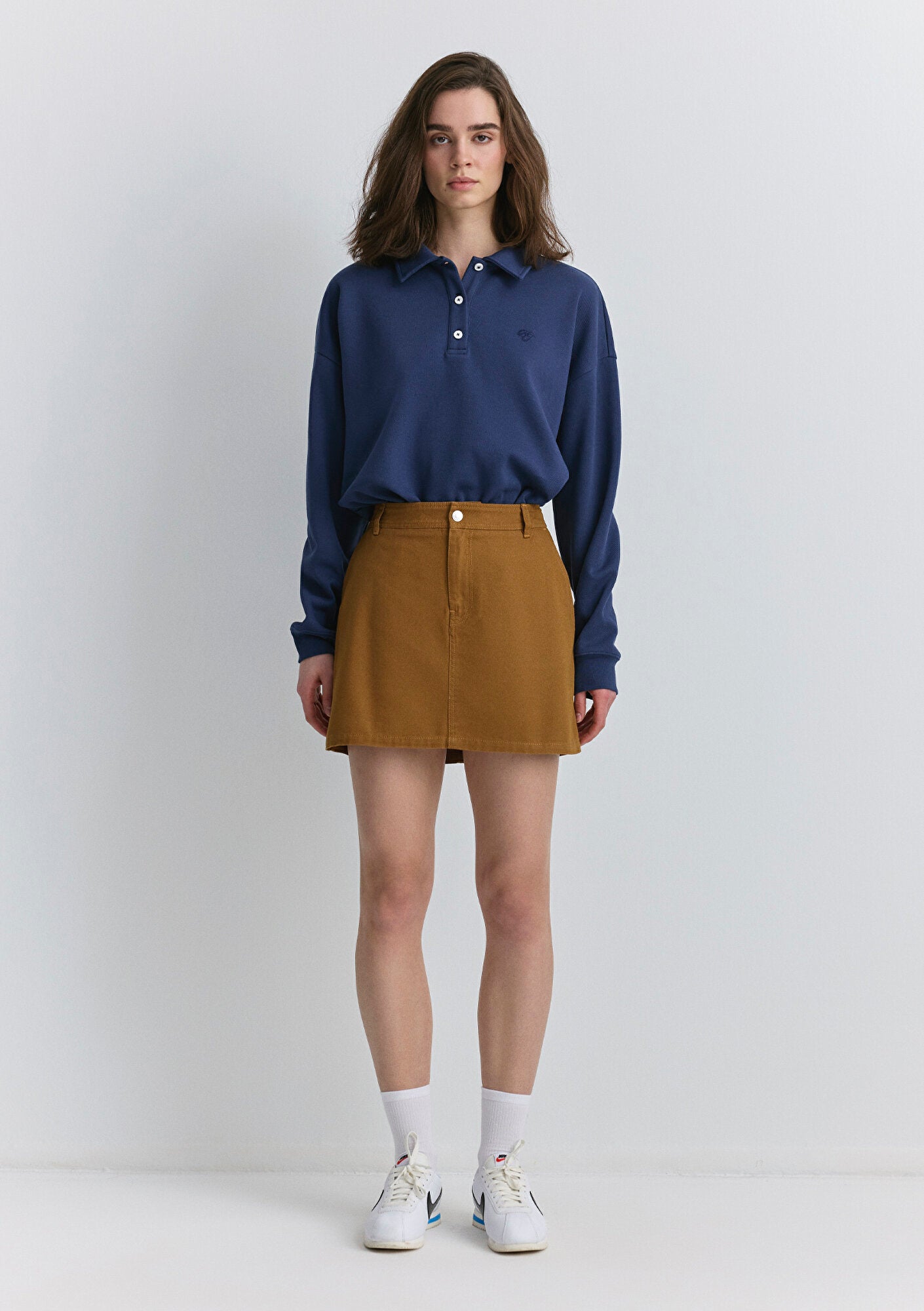 Brown Mini Skirt