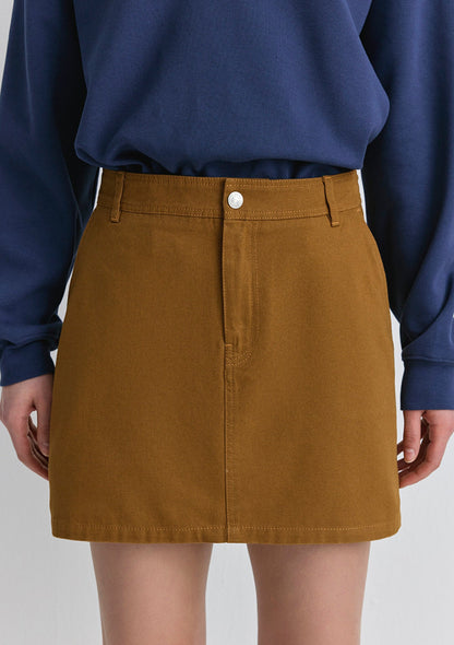 Brown Mini Skirt