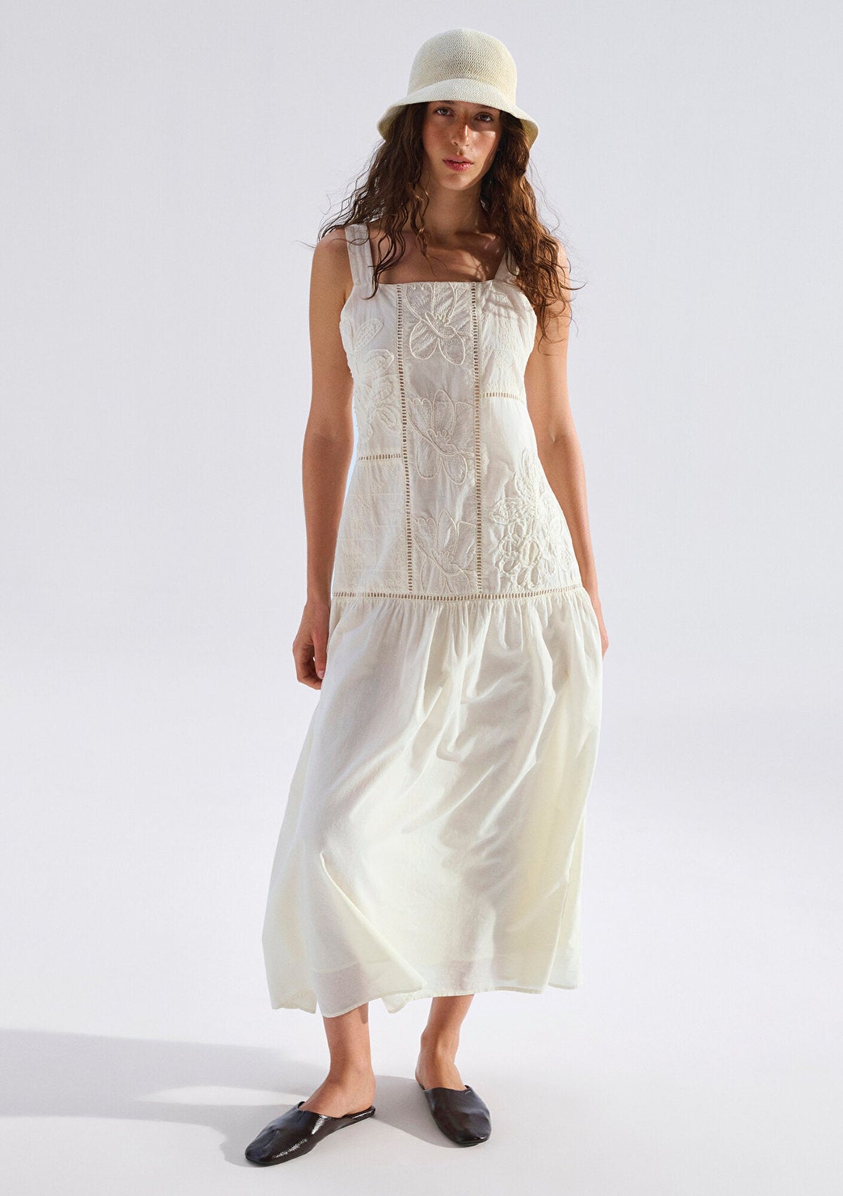 Ecru Midi Dress