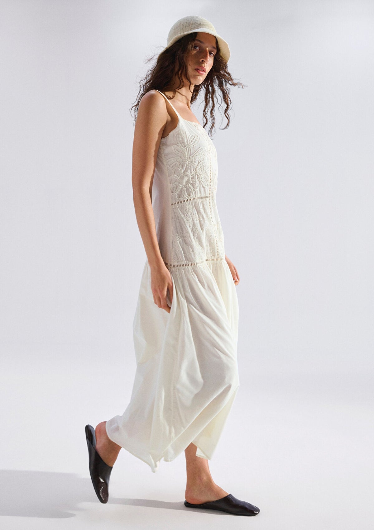 Ecru Midi Dress