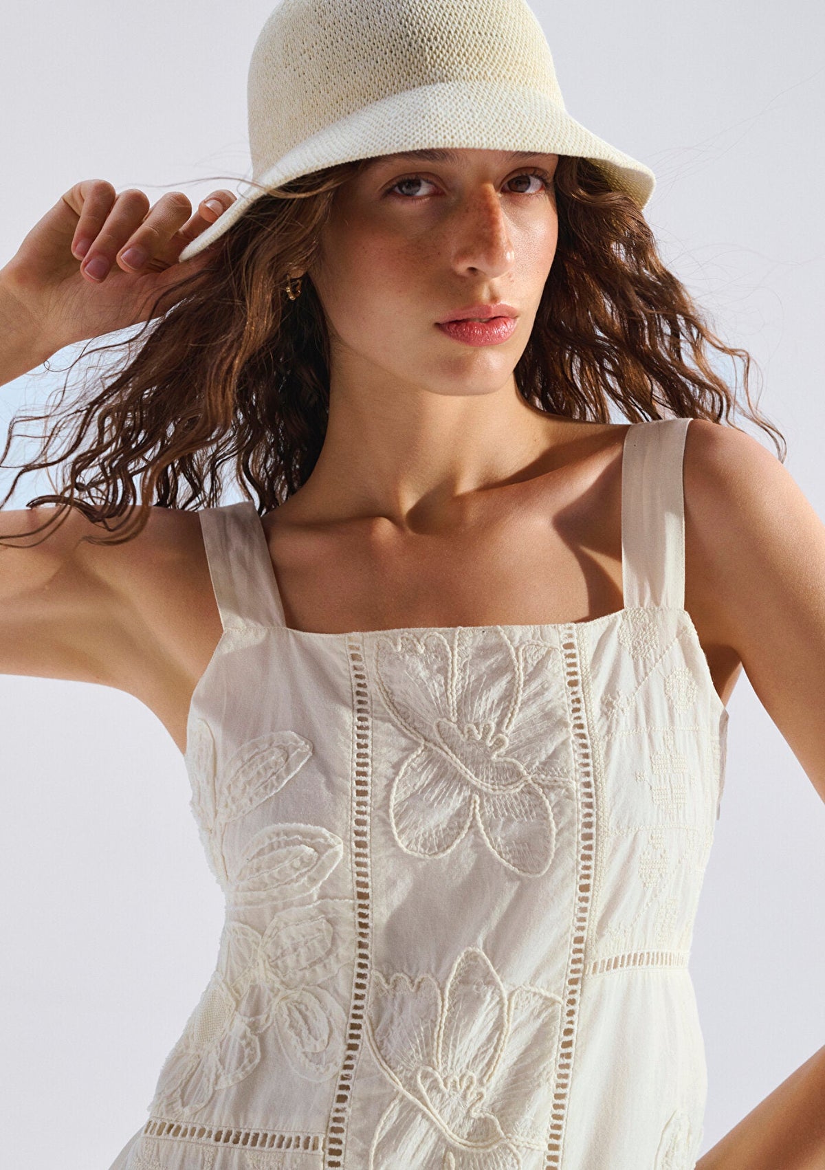 Ecru Midi Dress