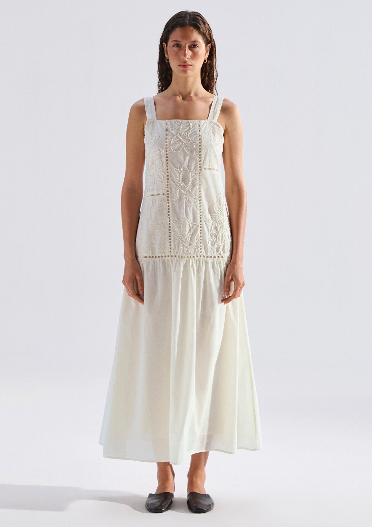 Ecru Midi Dress
