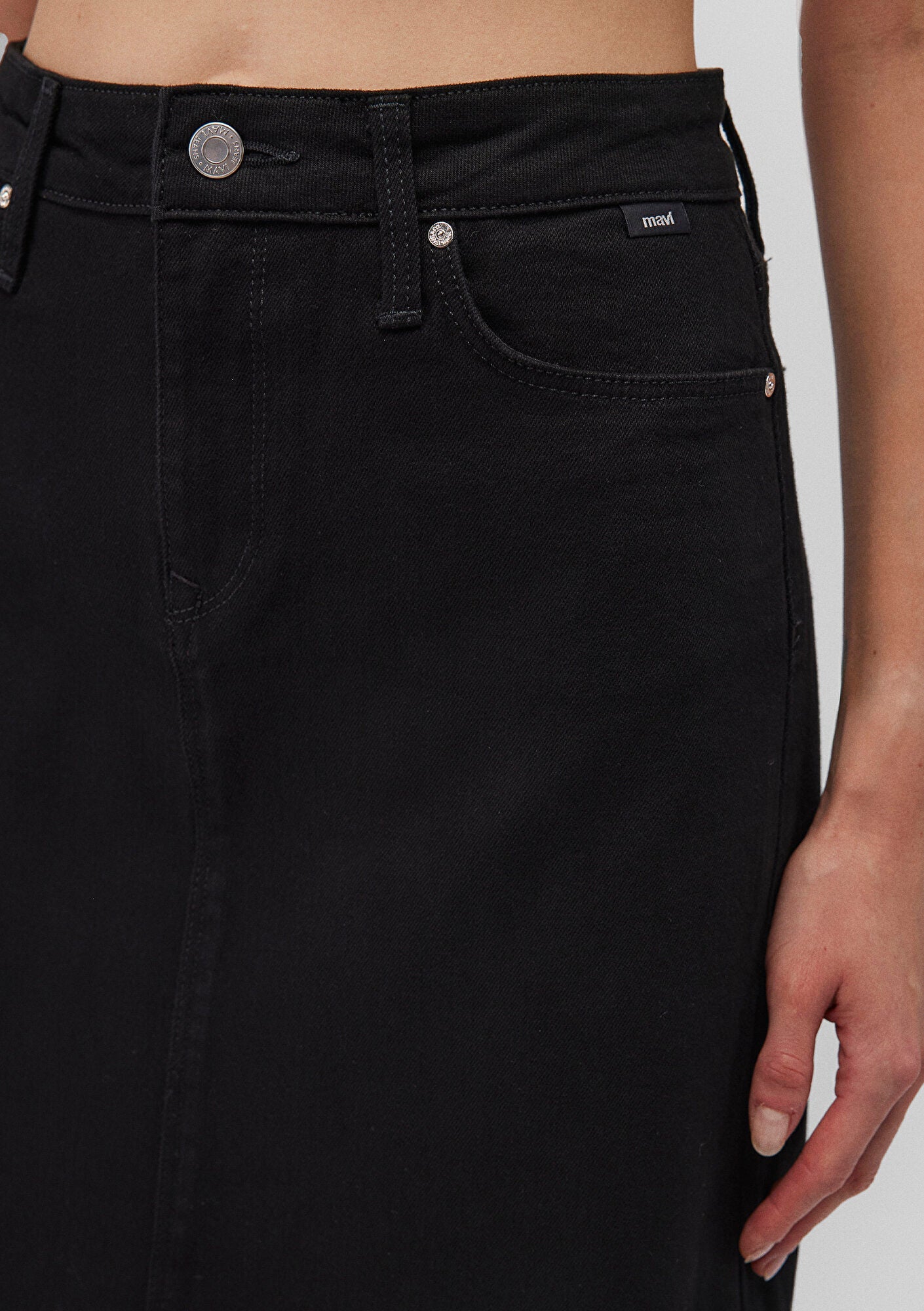 Valerie Black Strech Jean Skirt