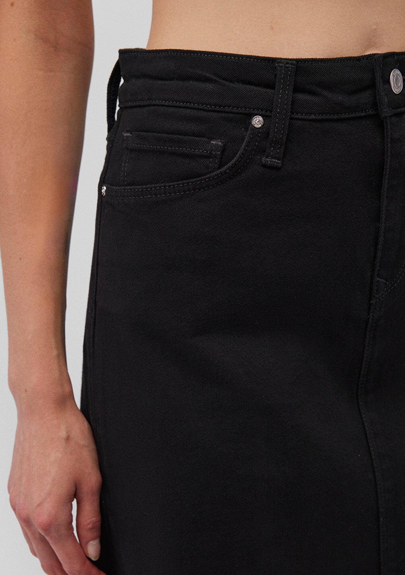 Valerie Black Strech Jean Skirt
