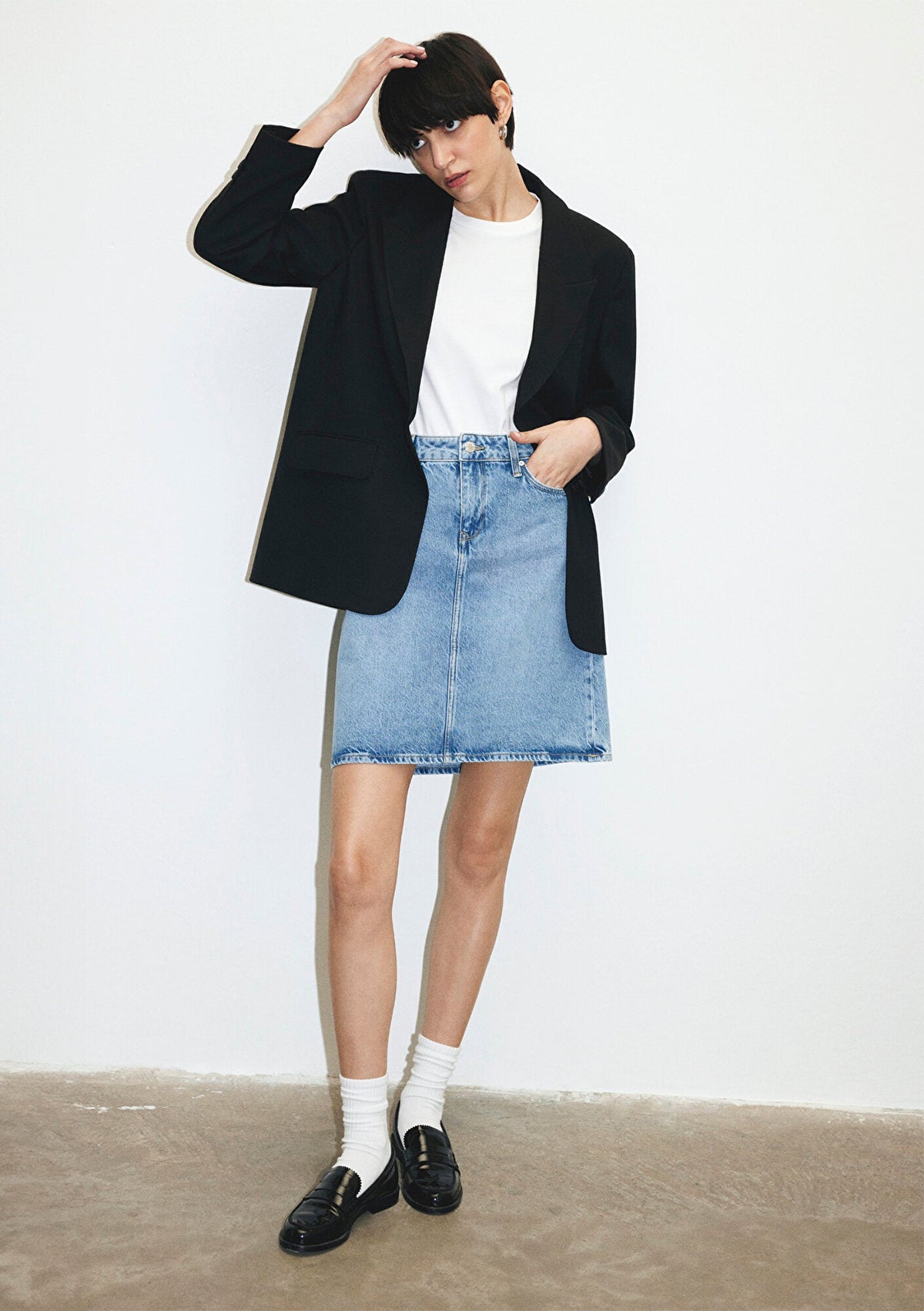 Valerie Light Blue Denim Jean Skirt