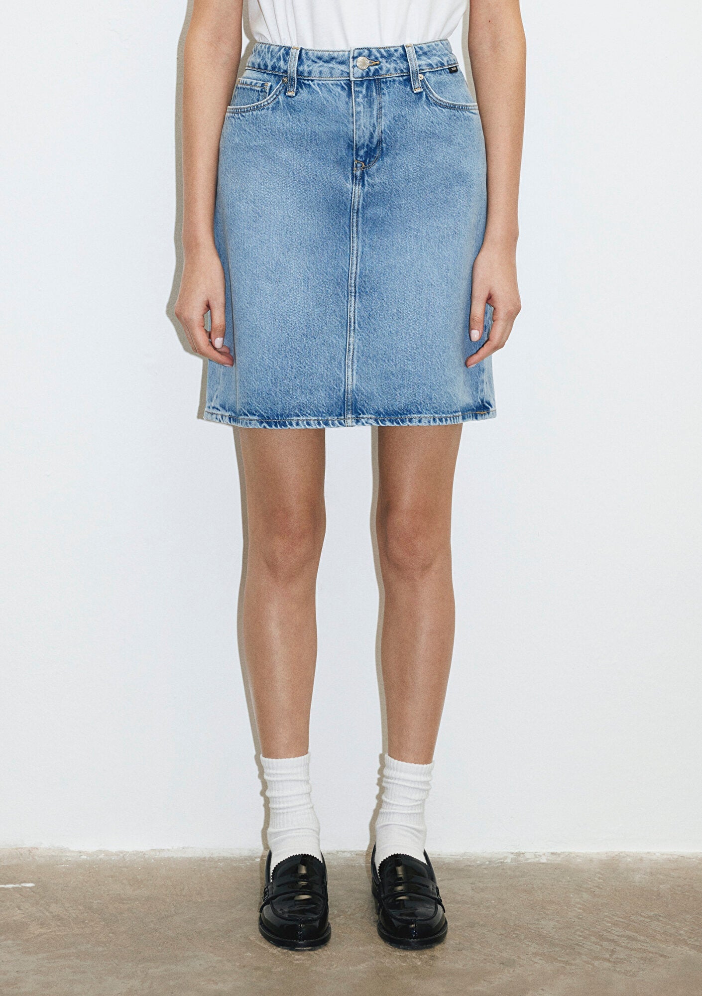 Valerie Light Blue Denim Jean Skirt