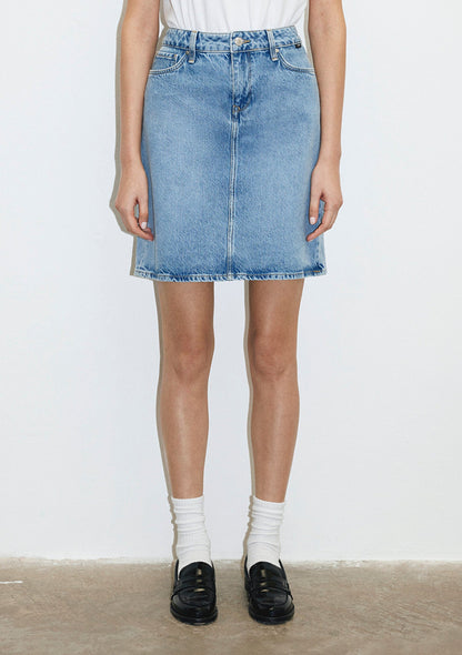 Valerie Light Blue Denim Jean Skirt