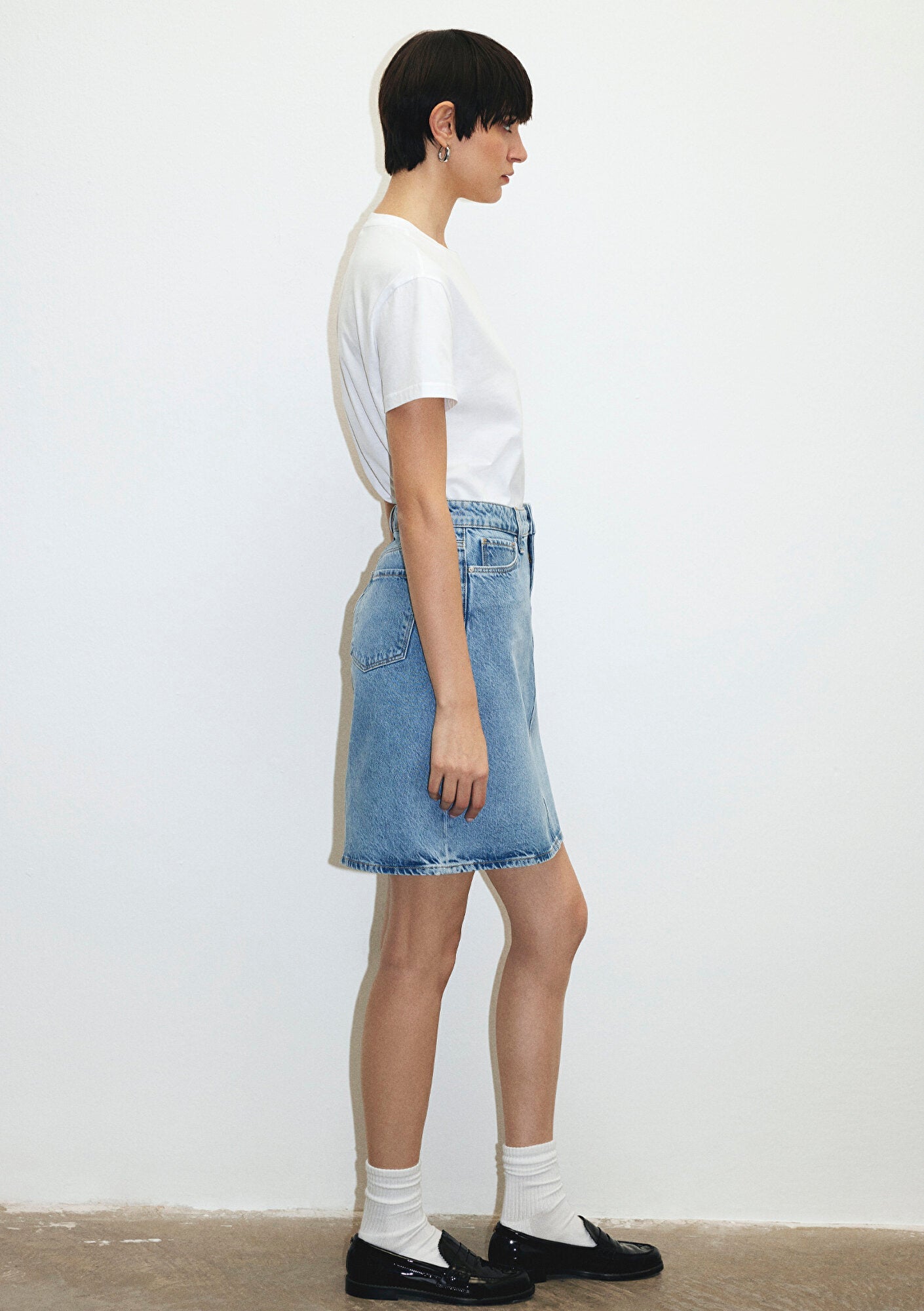 Valerie Light Blue Denim Jean Skirt