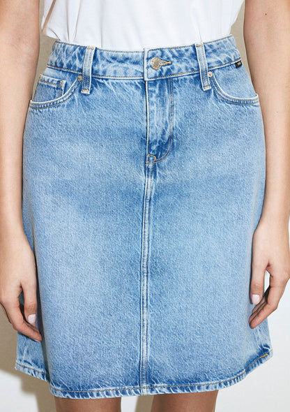 Valerie Light Blue Denim Jean Skirt