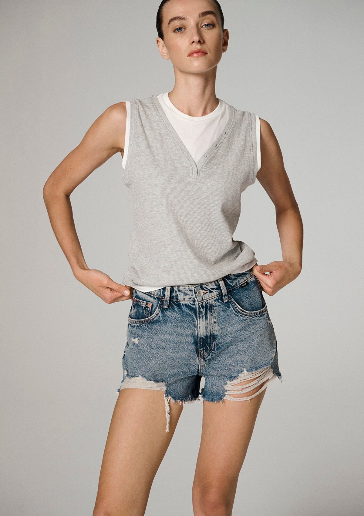 Tyra Mid Vintage Denim Jean Short