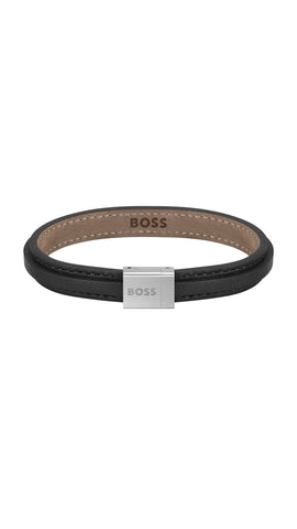 Hugo Boss Men Leather Bracelet Grover - 1580328S