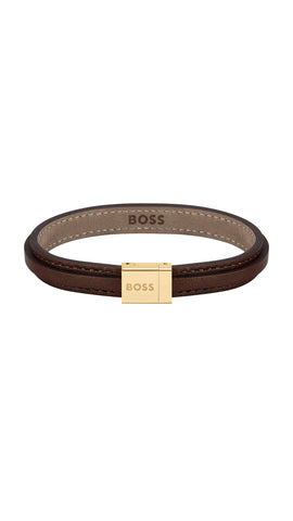 Hugo Boss Men Leather Bracelet Grover - 1580329S